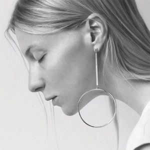 Brand New Jenny Bird Silver Large Edie Hoops